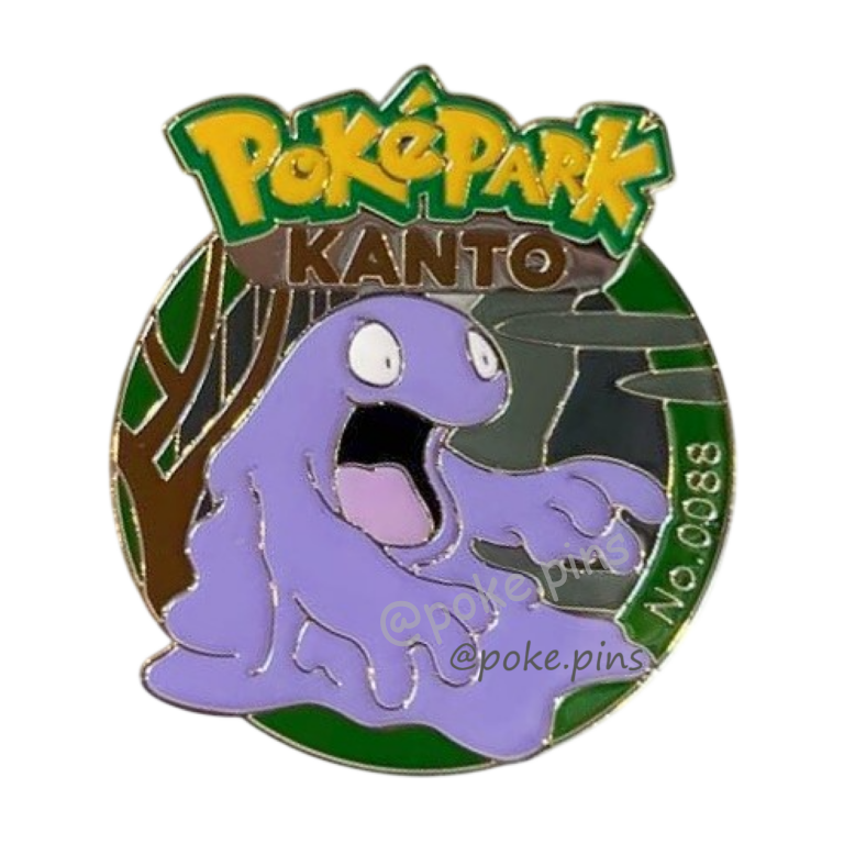 Pokemon PokePark Kanto Pin Badge 088・089 (Grimer - Muk)