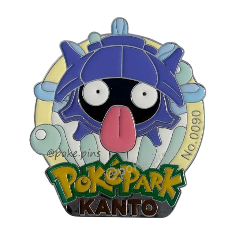 Pokemon PokePark Kanto Pin Badge 090・091 (Shellder - Cloyster)
