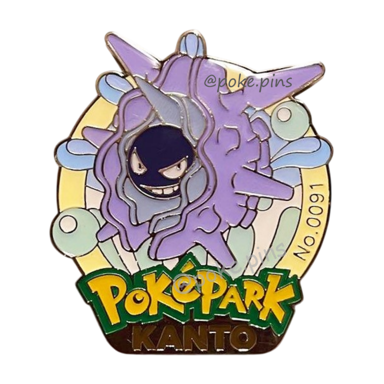 Pokemon PokePark Kanto Pin Badge 090・091 (Shellder - Cloyster)