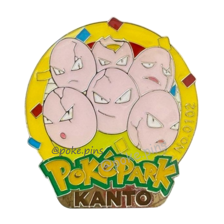 Pokemon PokePark Kanto Pin Badge 102・103 (Exeggcute - Exeggutor)