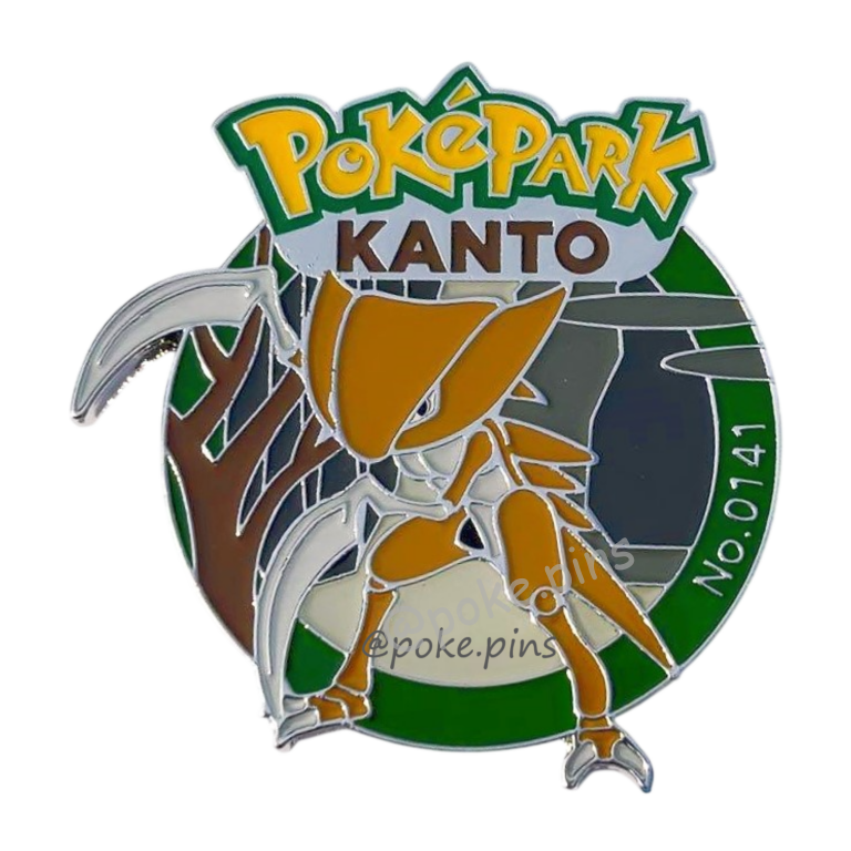 Pokemon PokePark Kanto Pin Badge 140・141 (Kabuto - Kabutops)