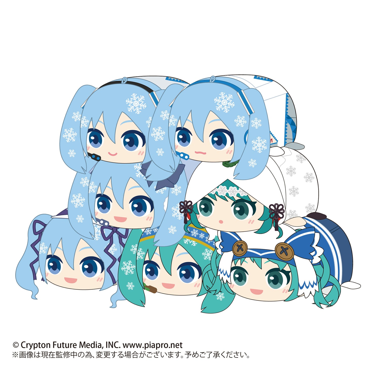 Hatsune Miku Snow Miku Potekoro Mascot Plush