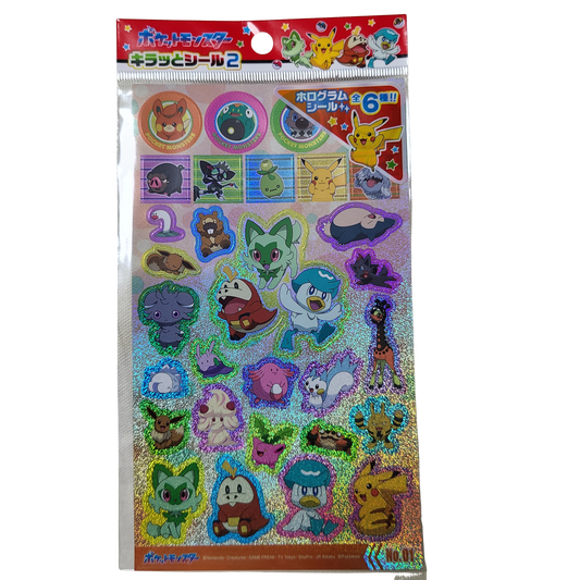 Pokemon Kiratto Seal 2 Sticker Sheet