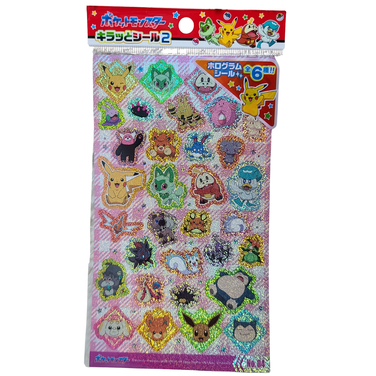 Pokemon Kiratto Seal 2 Sticker Sheet