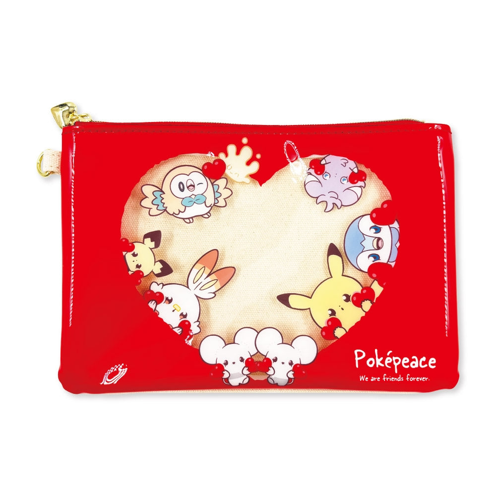 Pokemon Pokepiece Flat Heart Pouch