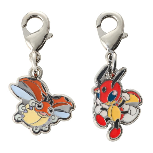 Pokemon National Pokedex Metal Charm 165 Ledyba・166 Ledian