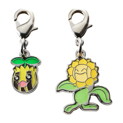 Pokemon National Pokedex Metal Charm 191 Sunkern・192 Sunflora