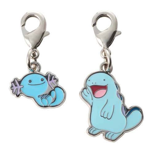 Pokemon National Pokedex Metal Charm 194 Wooper・195 Quagsire