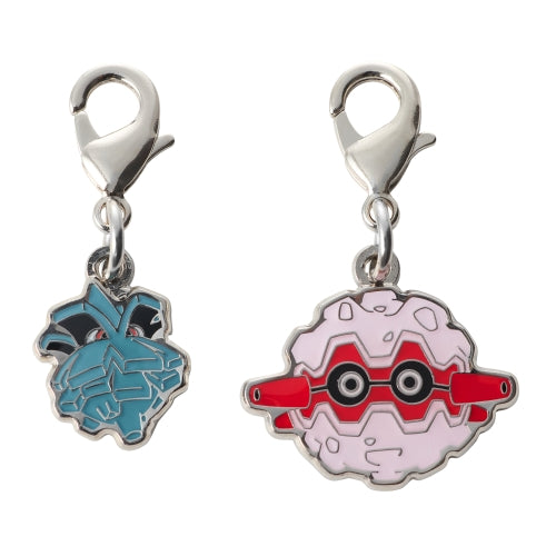 Pokemon National Pokedex Metal Charm 204 Pineco・205 Forretress