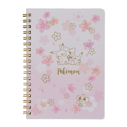 Pokemon Pikachu Cherry Blossom B6 Spiral Notebook