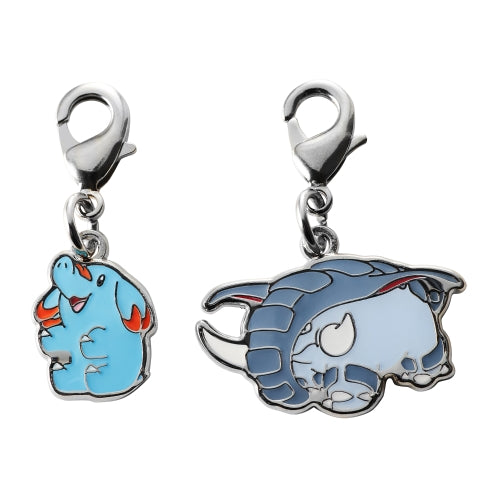 Pokemon National Pokedex Metal Charm 231 Phanpy・232 Donphan