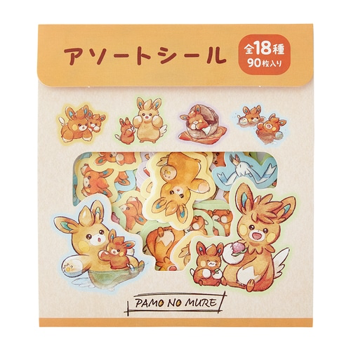 Pokemon Pamo No Mure (A Pack of Pawmi) Assorted Stickers