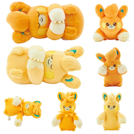 Pokemon Pamo No Mure (A Pack of Pawmi) Soft and Fluffy Hand-sized Plush