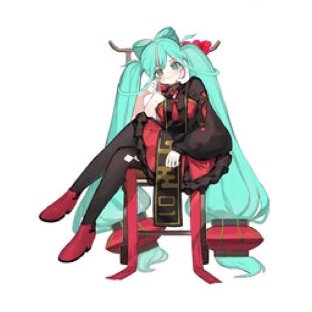 Hatsune Miku Modern China Series Big Acrylic Keychain with Stand