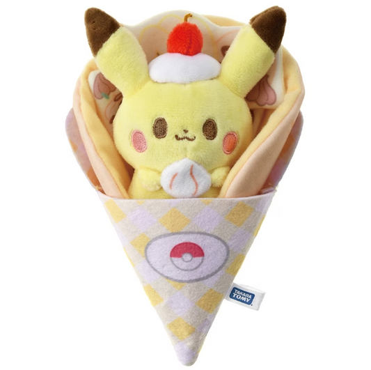 Pokemon Poke Peace Kuru Kuru Crepe Pikachu Plush