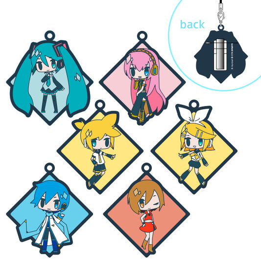 Hatsune Miku Snow Miku Sky Town Trading Rubber Clip Badge