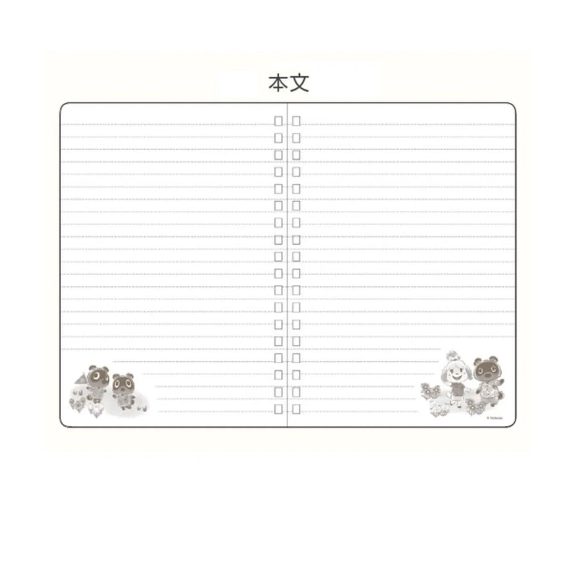 Animal Crossing New Horizons B6 Ring Notebook