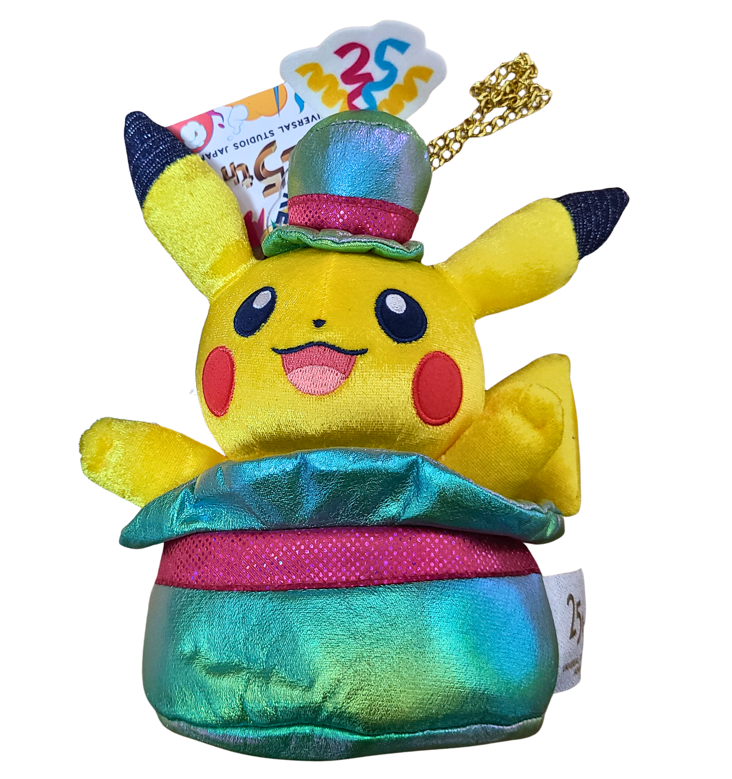 USJ 25th Anniversary Pokemon Pikachu Plush Keychain