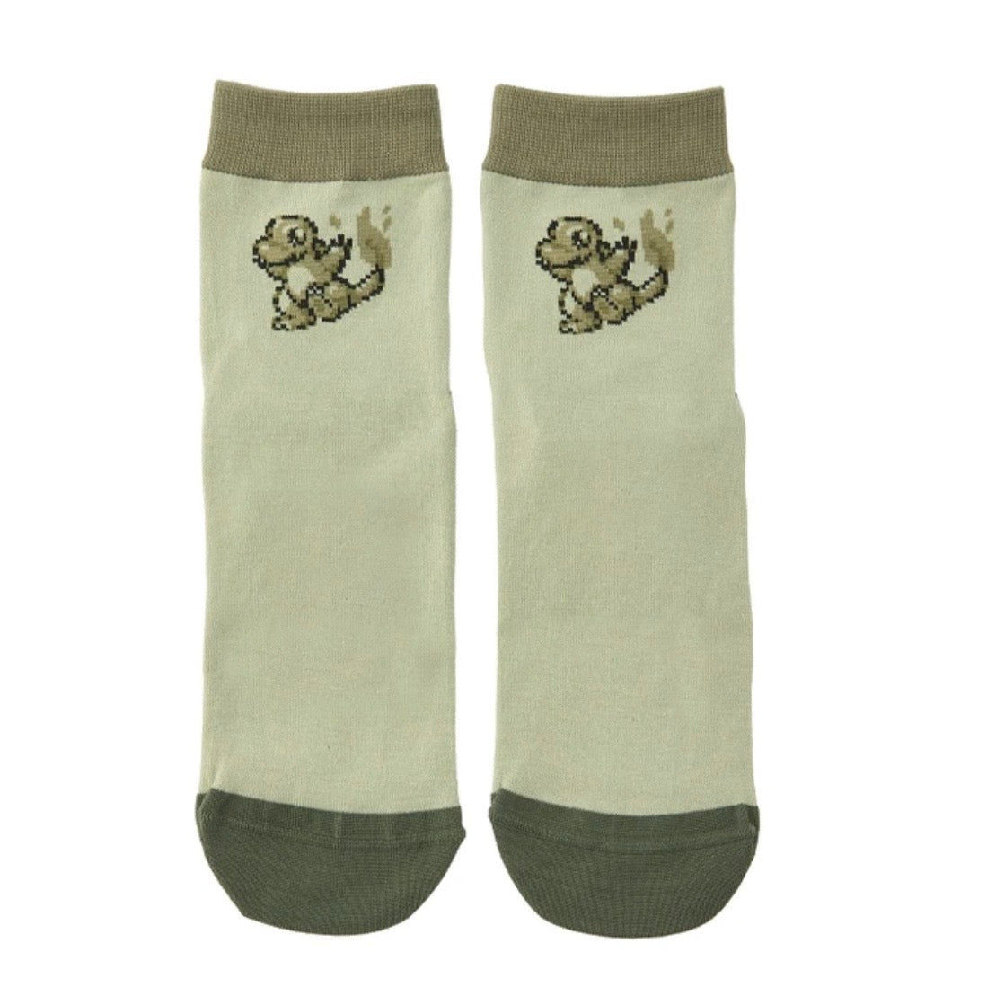 Pokemon 8-bit Charmander Mid-Calf Socks