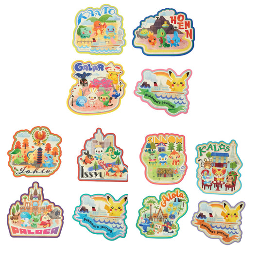 Pokemon Journey Set of 4 Stickers