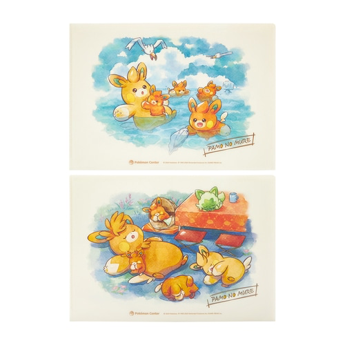 Pokemon Pamo No Mure (A Pack of Pawmi) Set of 2 A4 Clear Files