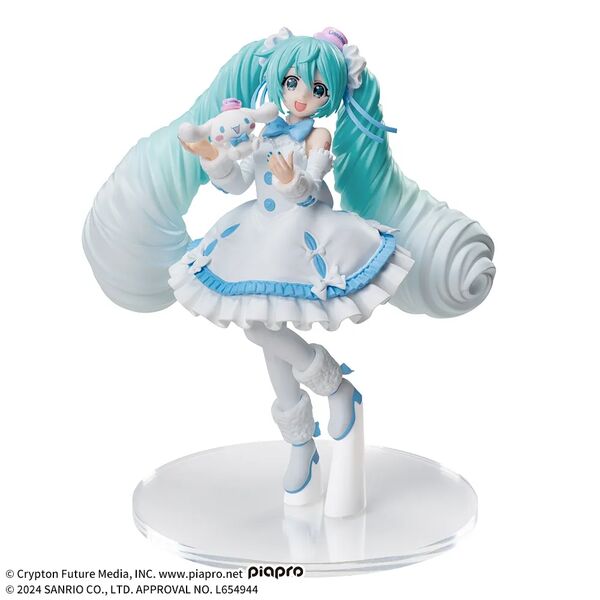 Hatsune Miku x Cinnamoroll Figure White Dress Ver