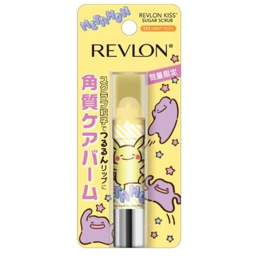 Pokemon x Revlon Lip Balm 553 Ditto as Pikachu Sweet Yuzu Kiss Sugar Scrub