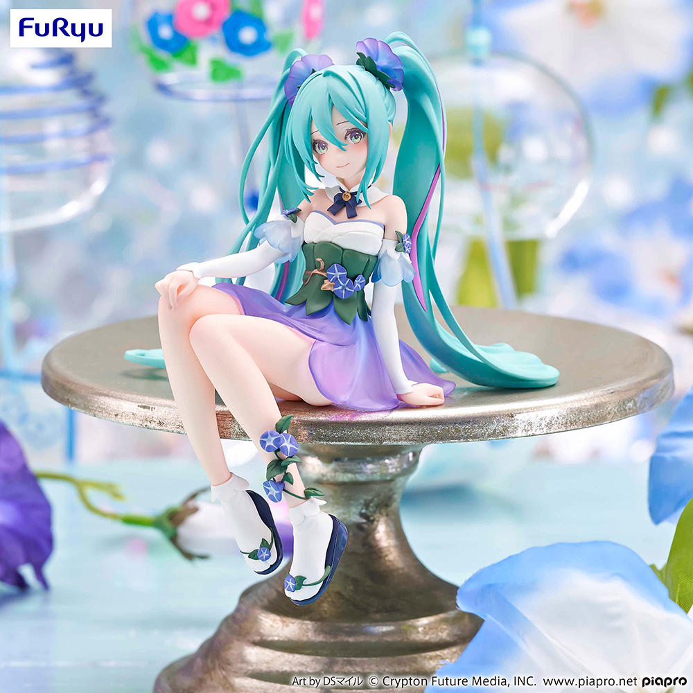 Hatsune Miku Flower Fairy-Morning Glory (Pink ver.) Noodle Stopper Figure