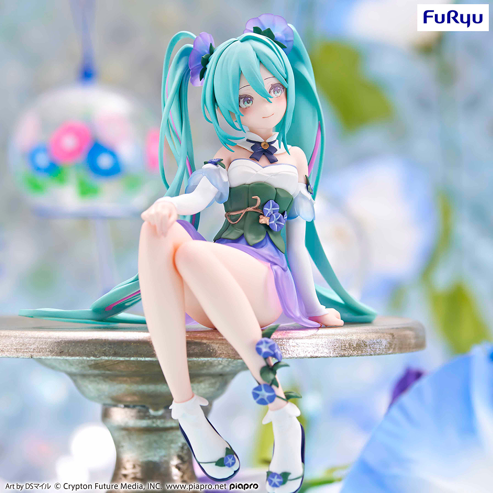 Hatsune Miku Flower Fairy-Morning Glory (Pink ver.) Noodle Stopper Figure