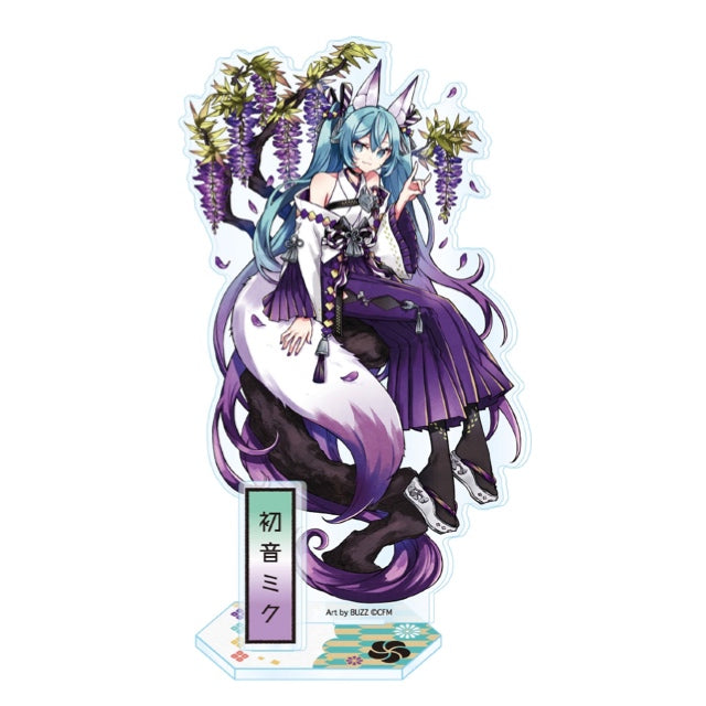 Hatsune Miku Hyakki Yakou Fox Spirit (Wisteria) L Acrylic Stand