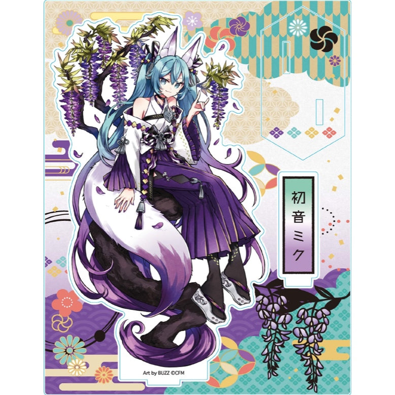 Hatsune Miku Hyakki Yakou Fox Spirit (Wisteria) L Acrylic Stand