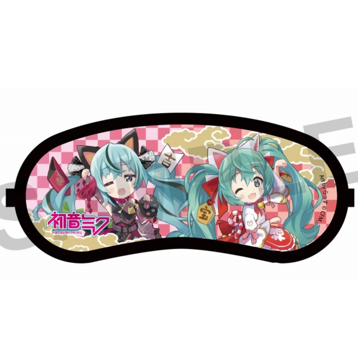 Hatsune Miku X Lucky Cat Takamakura Sleeping Eye Mask