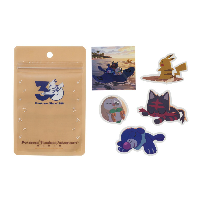 Pokemon Timeless Adventure Alola Sticker Set