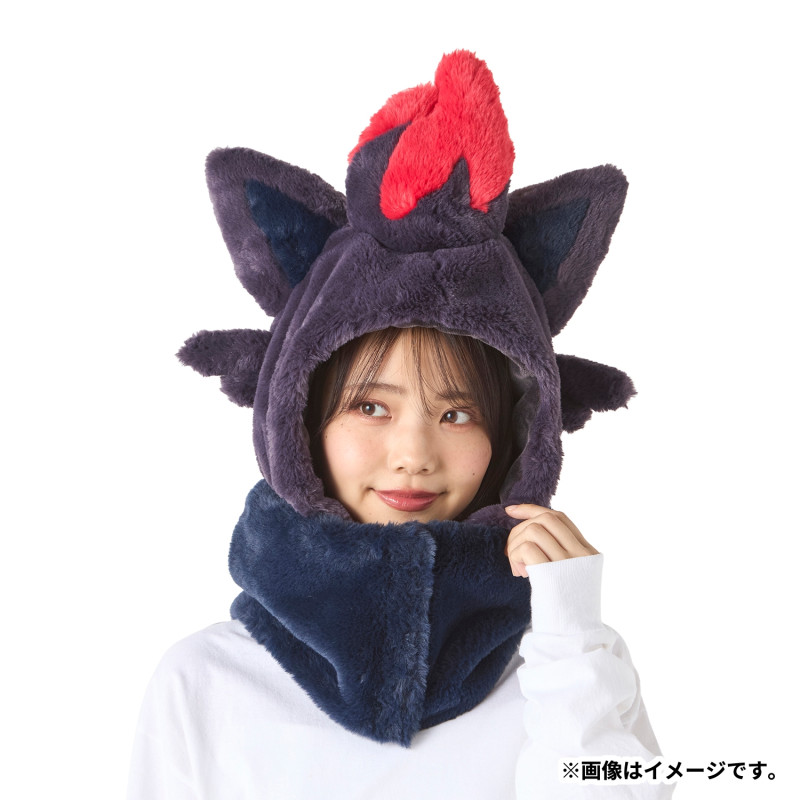 Pokemon Zorua & Zoroark Hooded Reversible Neck Warmer
