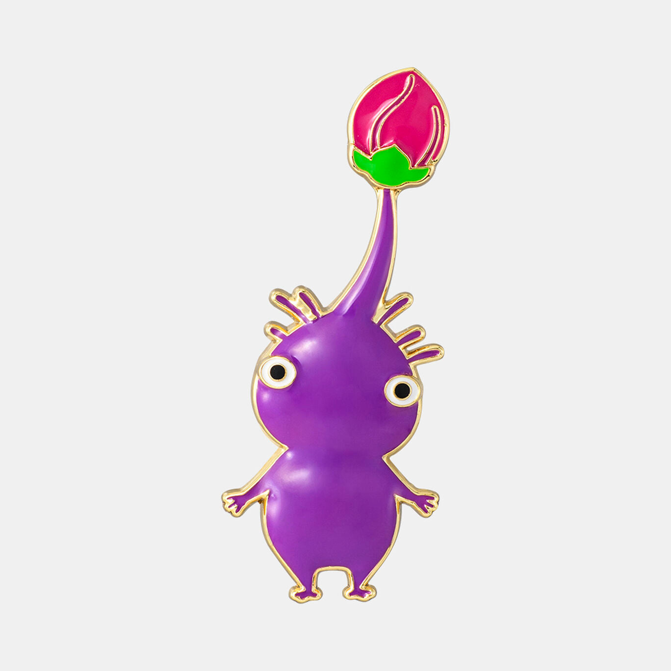 Nintendo Pikmin Badge Purple