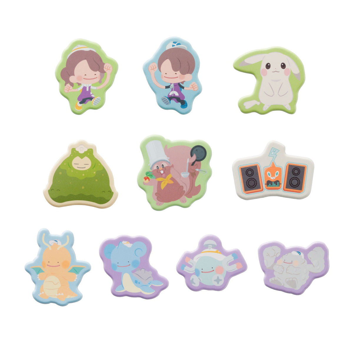 Pokopia Ditto Hat (Girl) Puffy Sticker