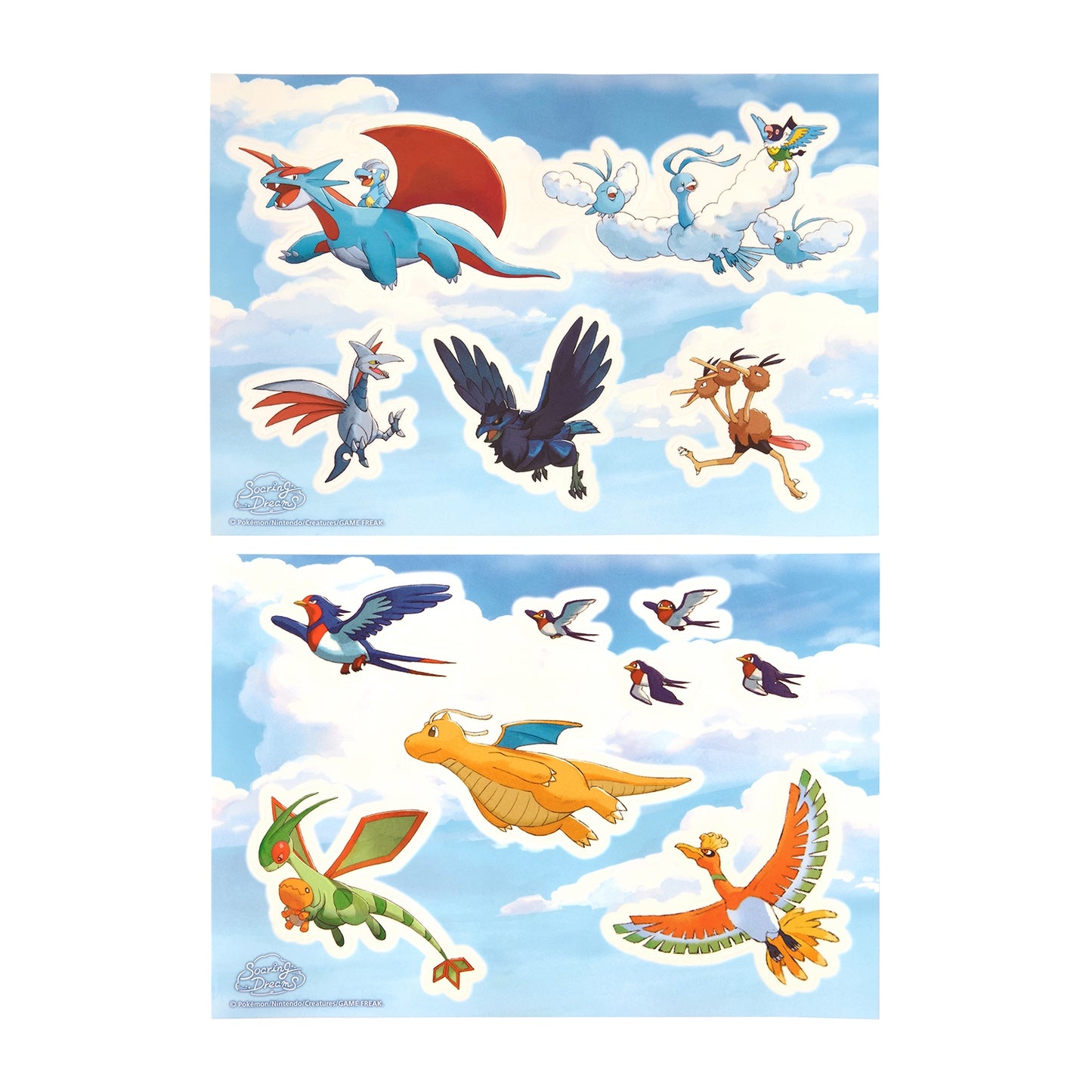 Pokemon Soaring Dreams Window Sticker