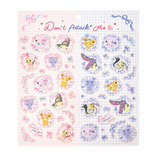 Pokemon Don't Attack Me Clear Sticker Set