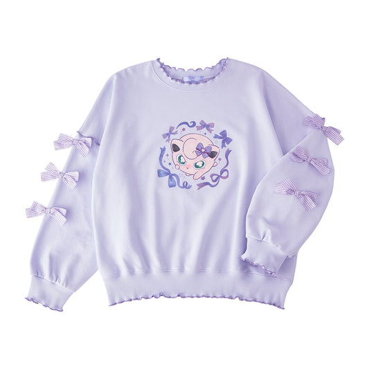 Pokemon Don't Attack Me Jigglypuff Sweatshirt (Purple)