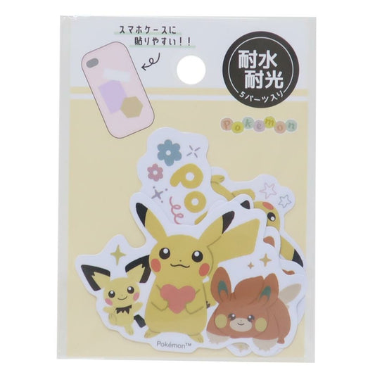 Pokemon Mini Deco Collage Stickers Pikachu Pichu Pamo