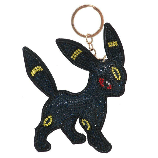 Pokemon Rhinestone Cleaner Umbreon Keychain