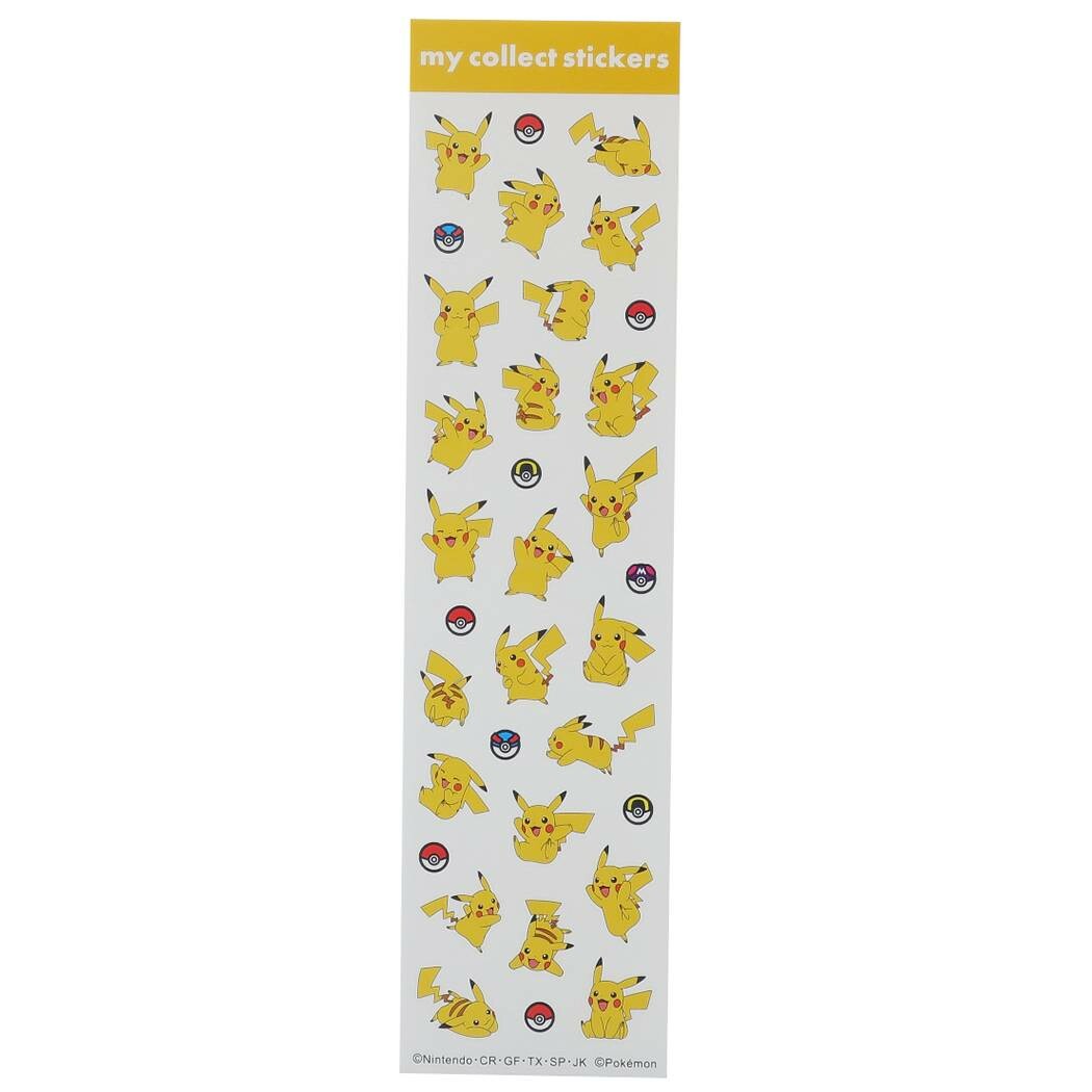 Pokemon My Collect Stickers Pikachu