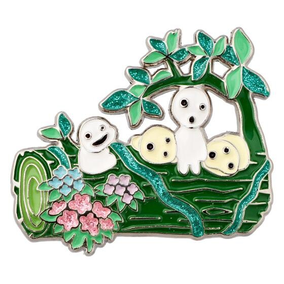 Princess Mononoke Metal Brooch Kodama