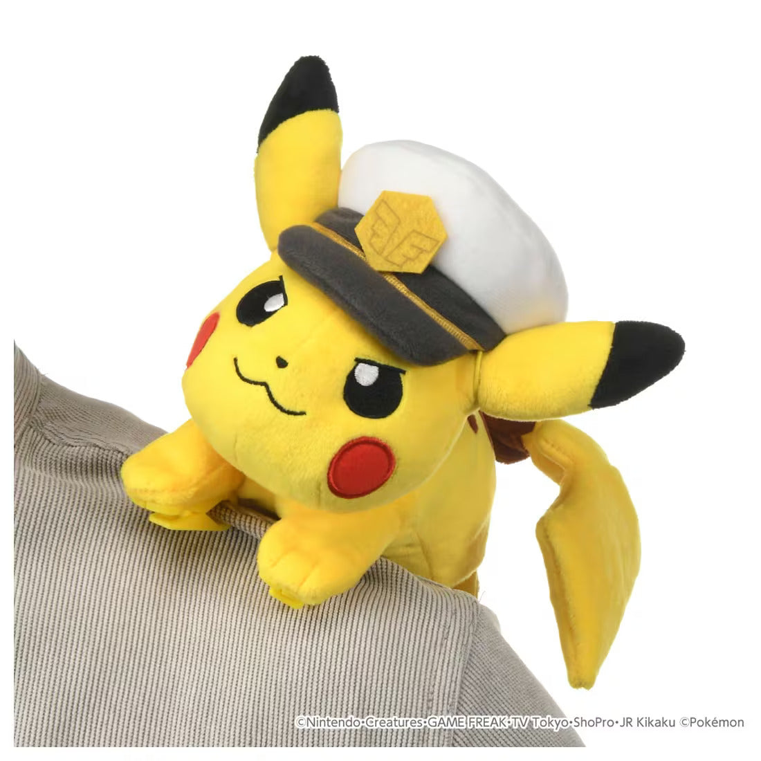 Pokemon Shoulder Buddy Captain Pikachu Plush