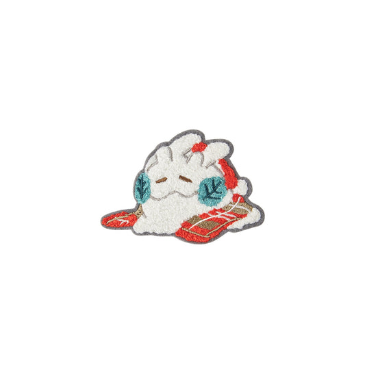 Pokemon Holiday Blessings Fluffy Embroidered Sticker Goomy
