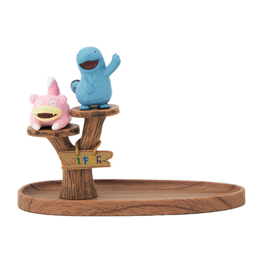 Pokemon Concierge 2025 Slowpoke & Quagsire Wood-Style Trinket Tray