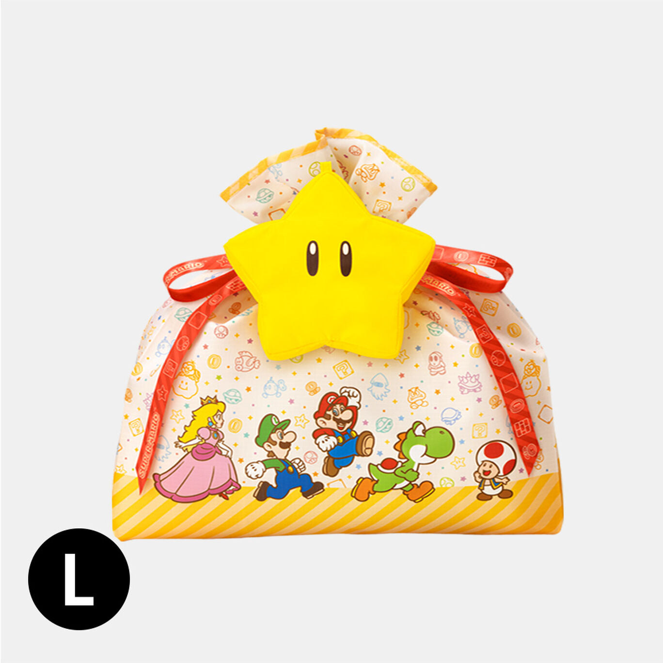 Super Mario Brothers Characters Wrapping x Eco Bag L