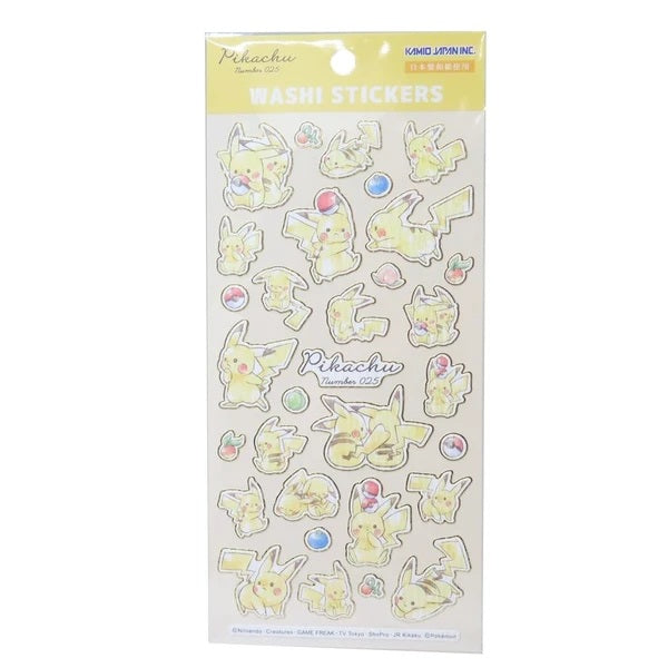 Pokemon Pikachu Die-cut Washi Stickers