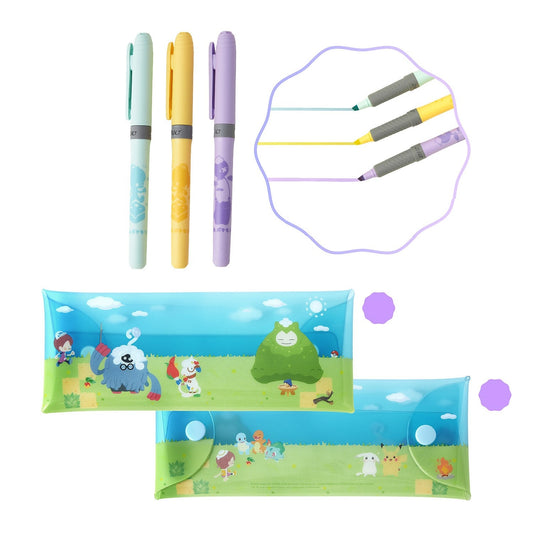 Pokemon Pokopia Set of 3 Markers with Case