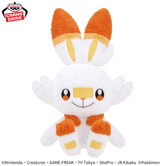 Pokemon Mecha Mofugutto Hokkori Iyasare Plush Scorbunny (March 2025)